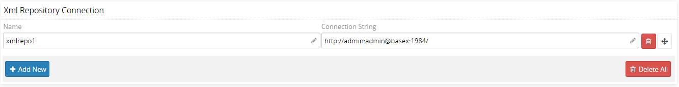XML deposu bağlantısı ayarları